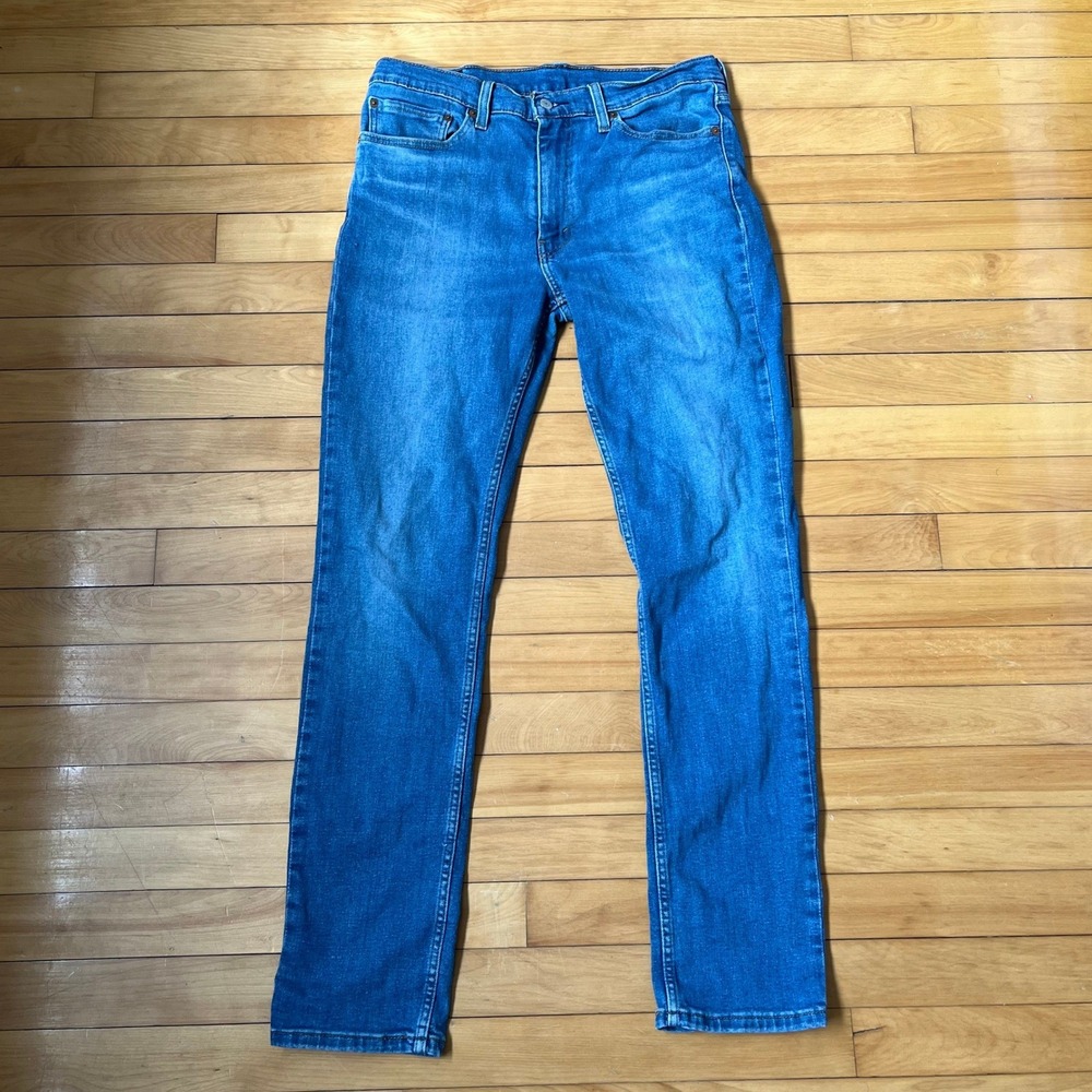 Levis 511 Slim Fit Jeans Mens 36x34 Medium Wash Blue Denim Pants 04511-1907